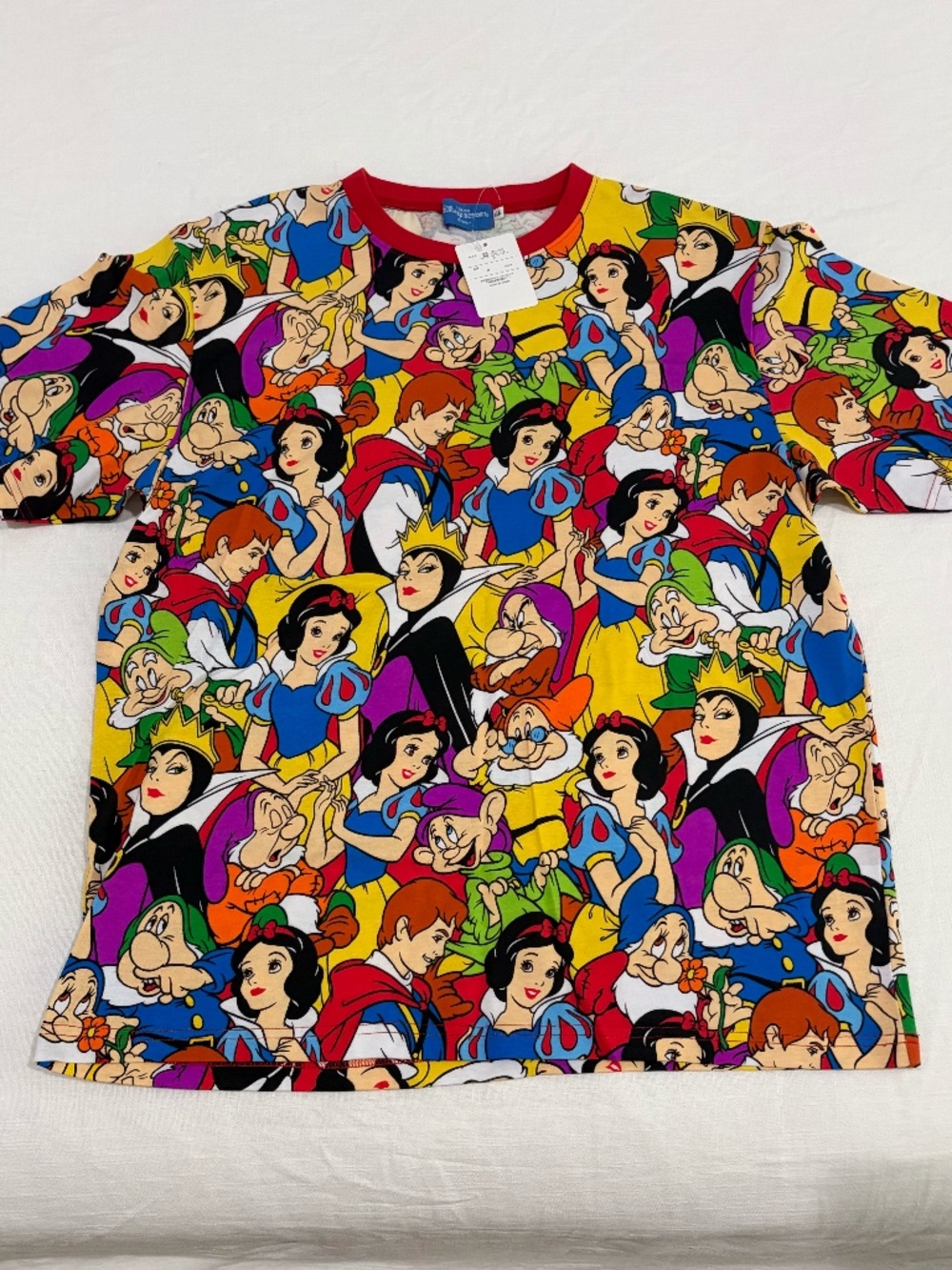Tokyo Disney Resort Snow White All-Over Print T-Shirt Size LL